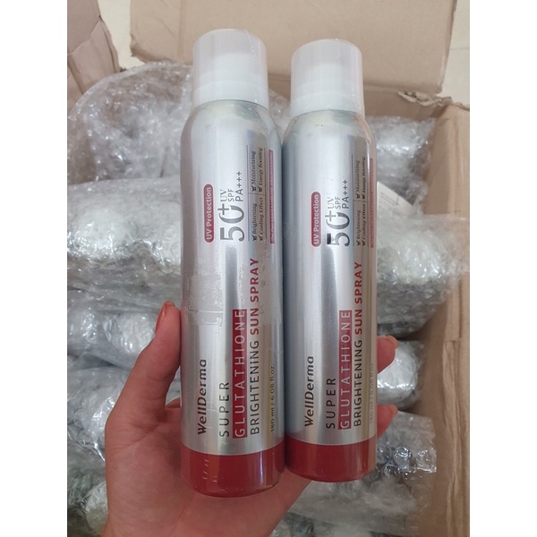 Xịt chống nắng Wellderma G Plus Cooling Sun Spray SPF 50Pa++++