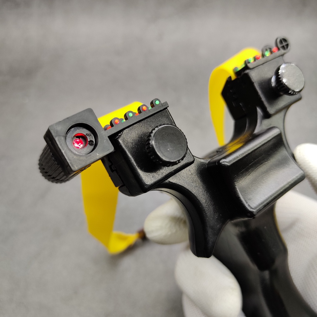 Ná Cao Su Cao Cấp Giá Rẻ, Ná Vô Song Nhựa Đen ABS Chạc 8 Chắc Chắn An Toàn - Tăng Laze Siêu Sáng và Dây Thun Ná