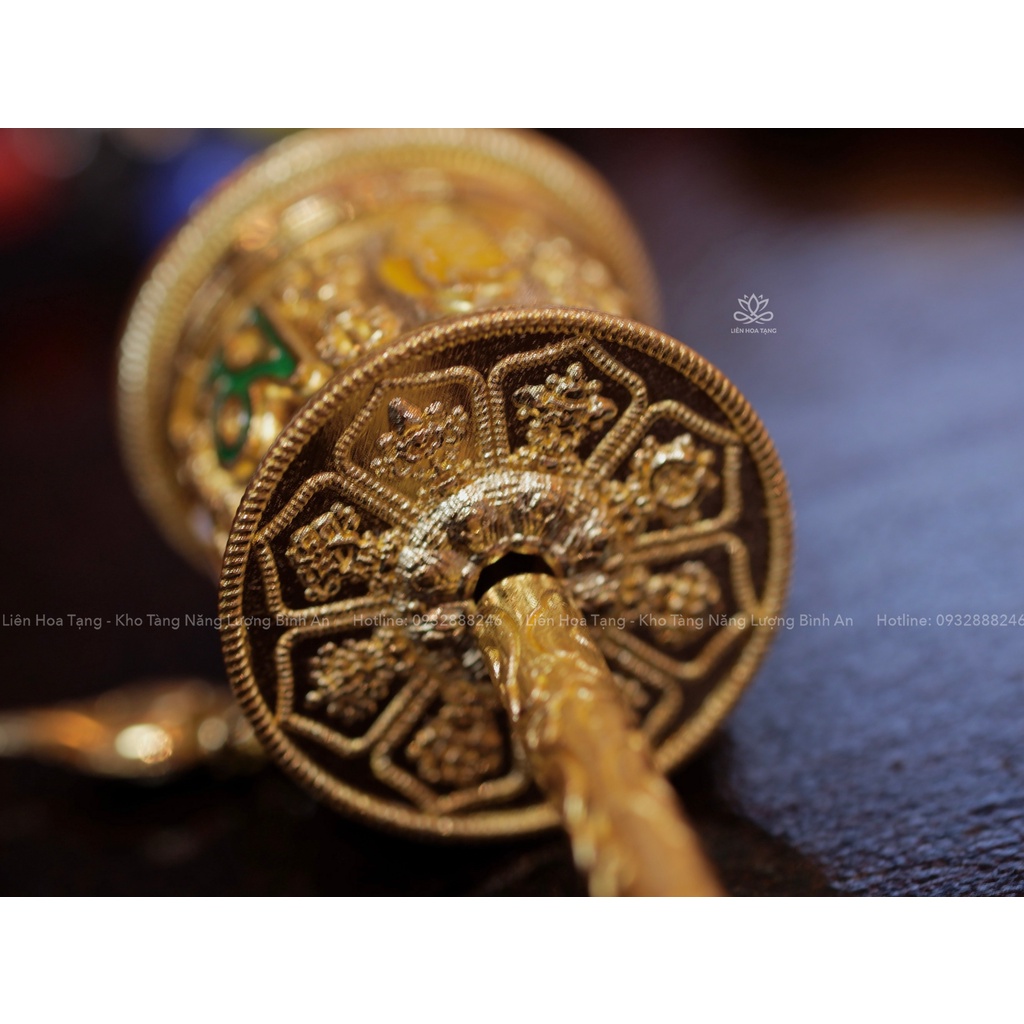 Dây treo may mắn thủ công Tây Tạng - Liên Hoa Tạng - khánh treo xe ô tô, túi xách