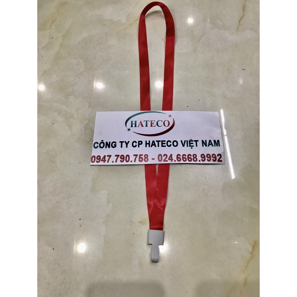 Dây lụa đeo thẻ nhân viên móc nhựa bản rộng1.5cm  - HÀNG CAO CẤP