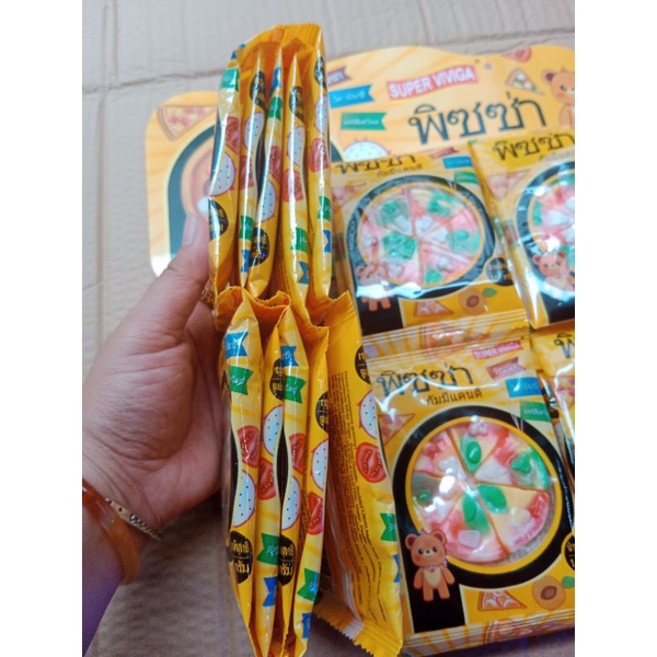 10 gói Kẹo Dẻo Pizza Thái Lan 15g