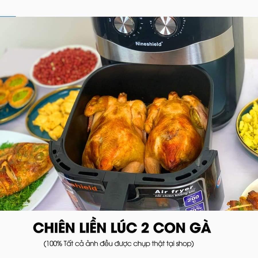 NỒI CHIÊN KHÔNG DẦU NINESHIELD 10.5L KB-8002M/ 9L KB-1000/ KB-1200 12.5L/ KB-8001M 10L/ KB-6001M 8 LÍT