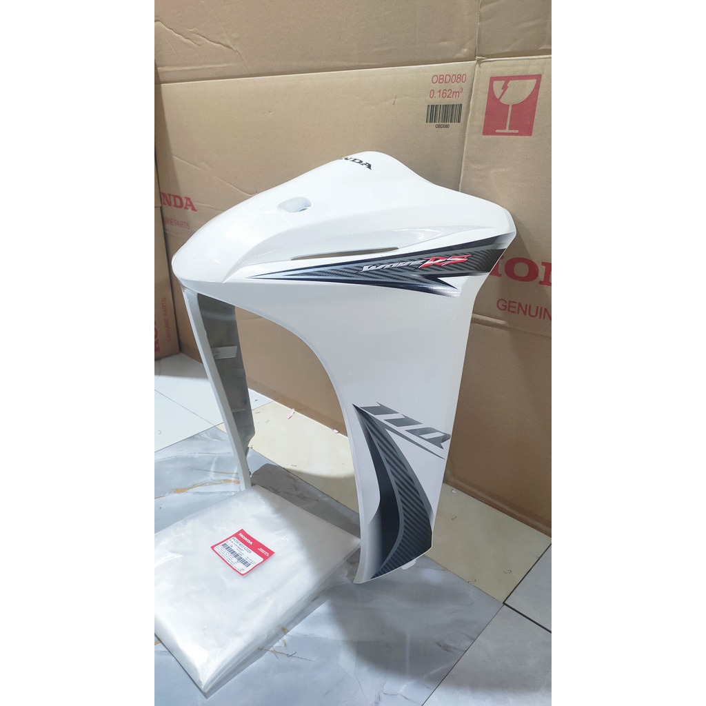 Bộ ốp trước - quây nạ trước HONDA WAVE RS110 năm 2013 màu Trắng. *NHB35* 64200K03V20ZA