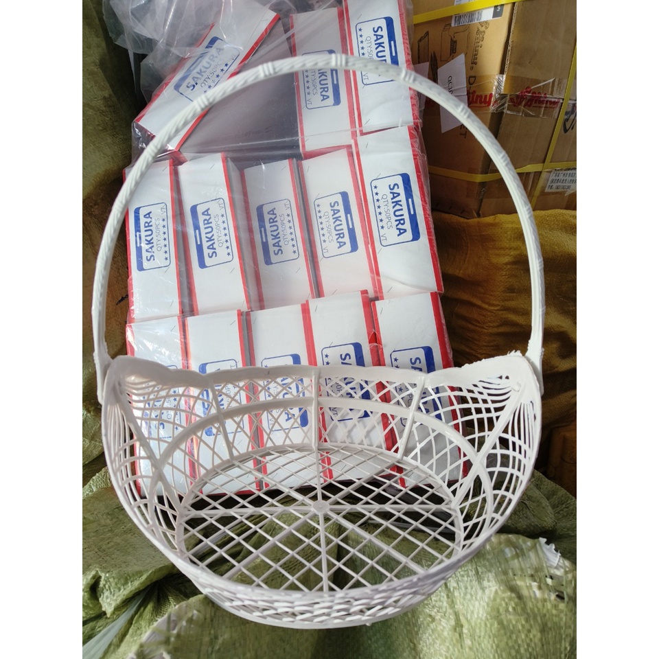 Combo 100 giỏ nhựa gói quà kích thước 38 x 27 x 10cm