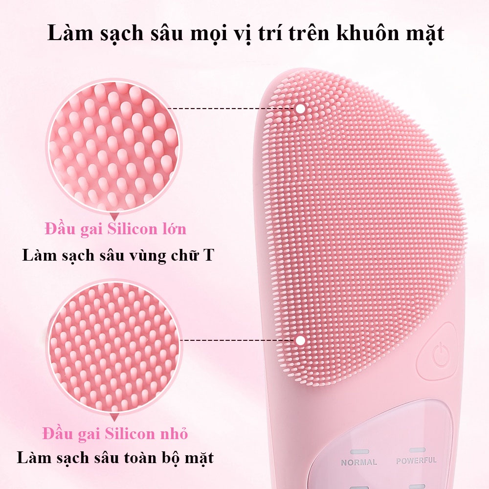 Máy rửa mặt silicon, massage mắt, làm ấm giảm nhăn bọng mắt Nevaki