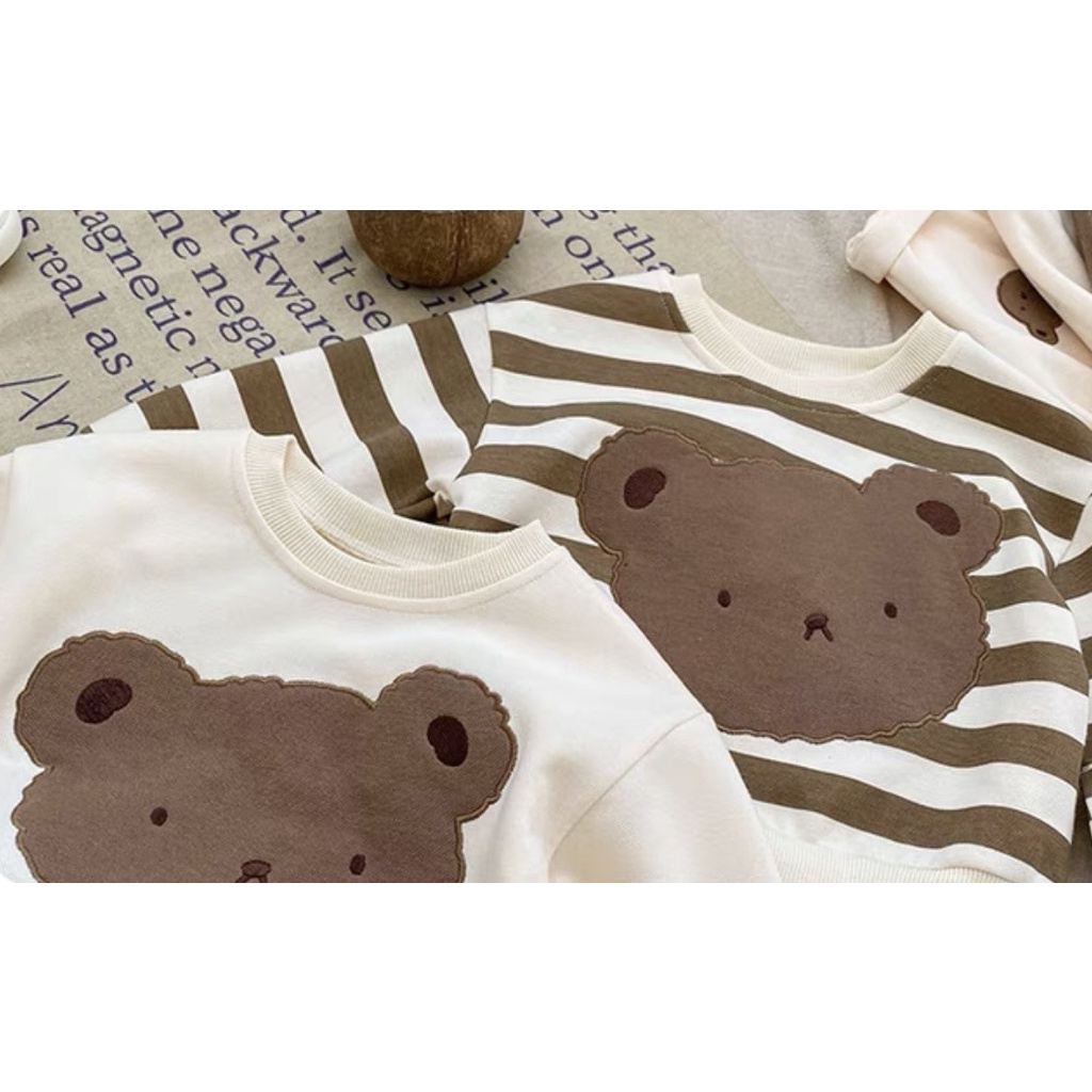 Bộ Nỉ Thu Đông Dài Tay Mery Trẻ Em Cho Bé Trai Và Bé Gái Chất Da Cá Mềm Mịn Ấm Áp Thời Trang Trẻ Em Chaarlie kids