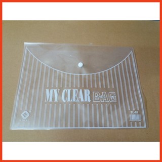 Túi myclear khổ a4 trung tl-02 , bìa nút a4, túi đựng giấy kiểm tra a4 chứa tối đa 150 tờ a4