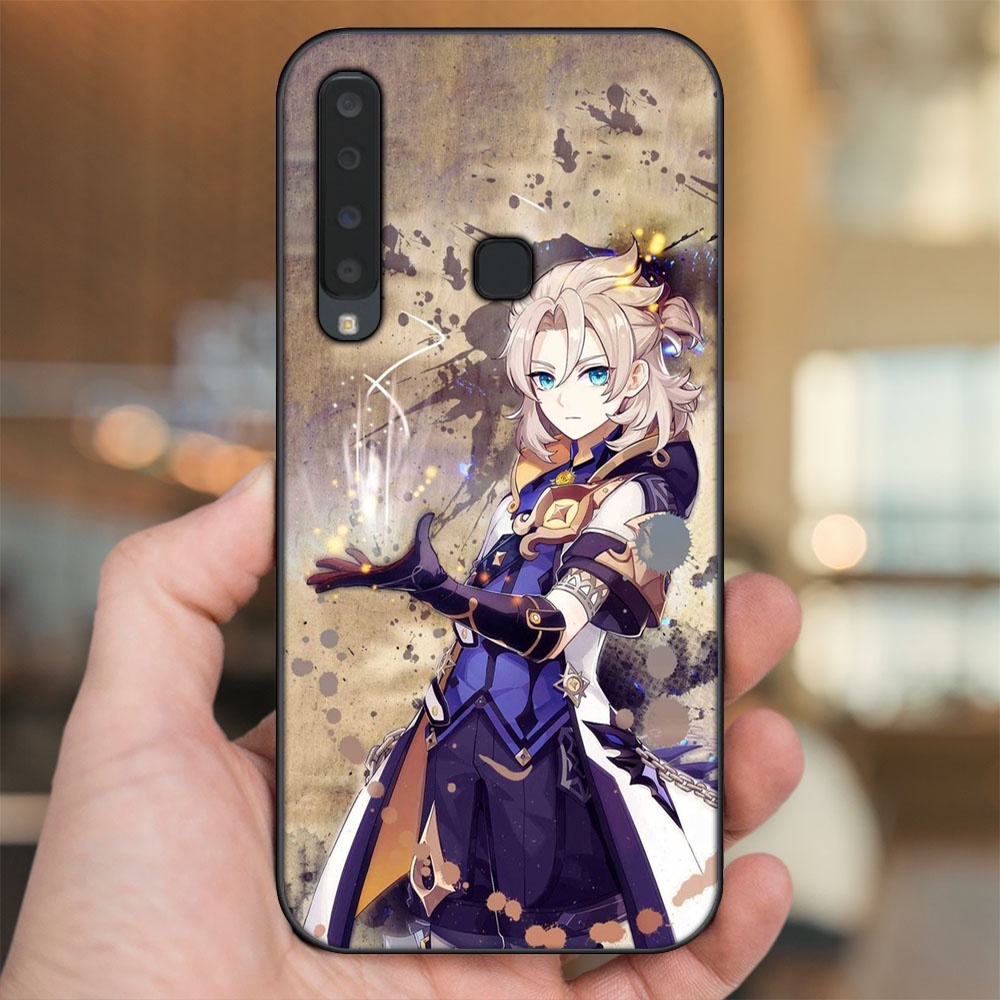 Ốp lưng Samsung A9 2018 viền đen in hình Albedo Genshin Impact