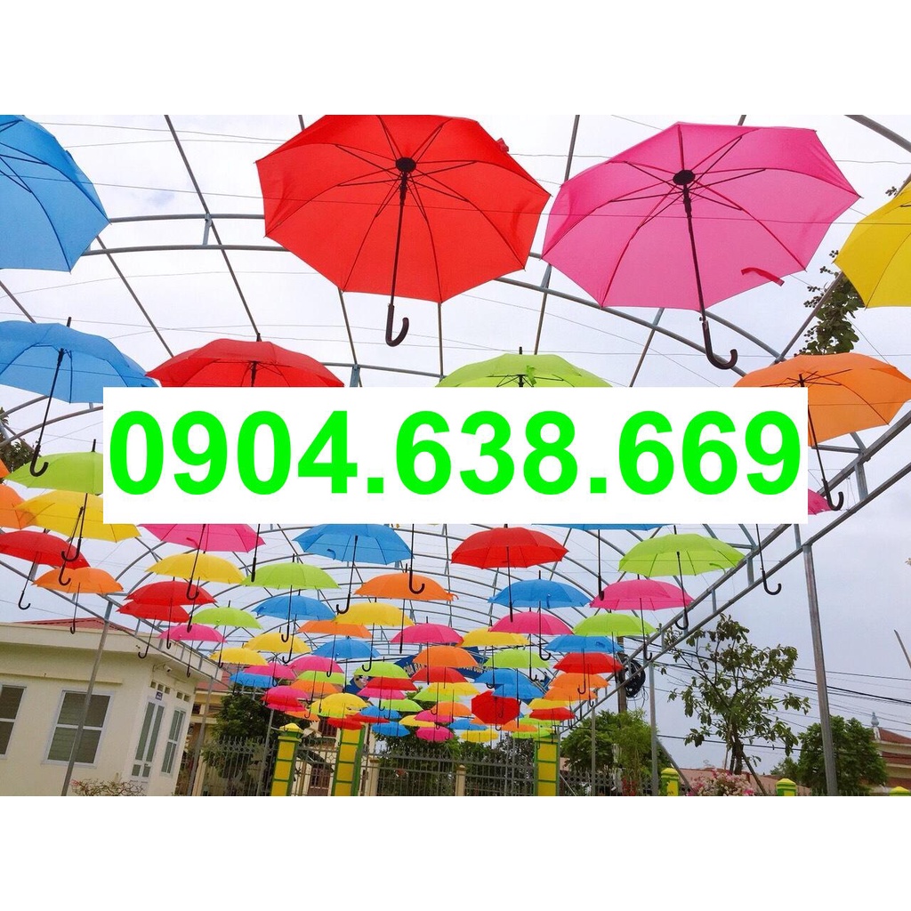 COMBO 10 CHIẾC Ô, DÙ TRANG TRÍ NHIỀU MÀU, HÀNG ĐẸP