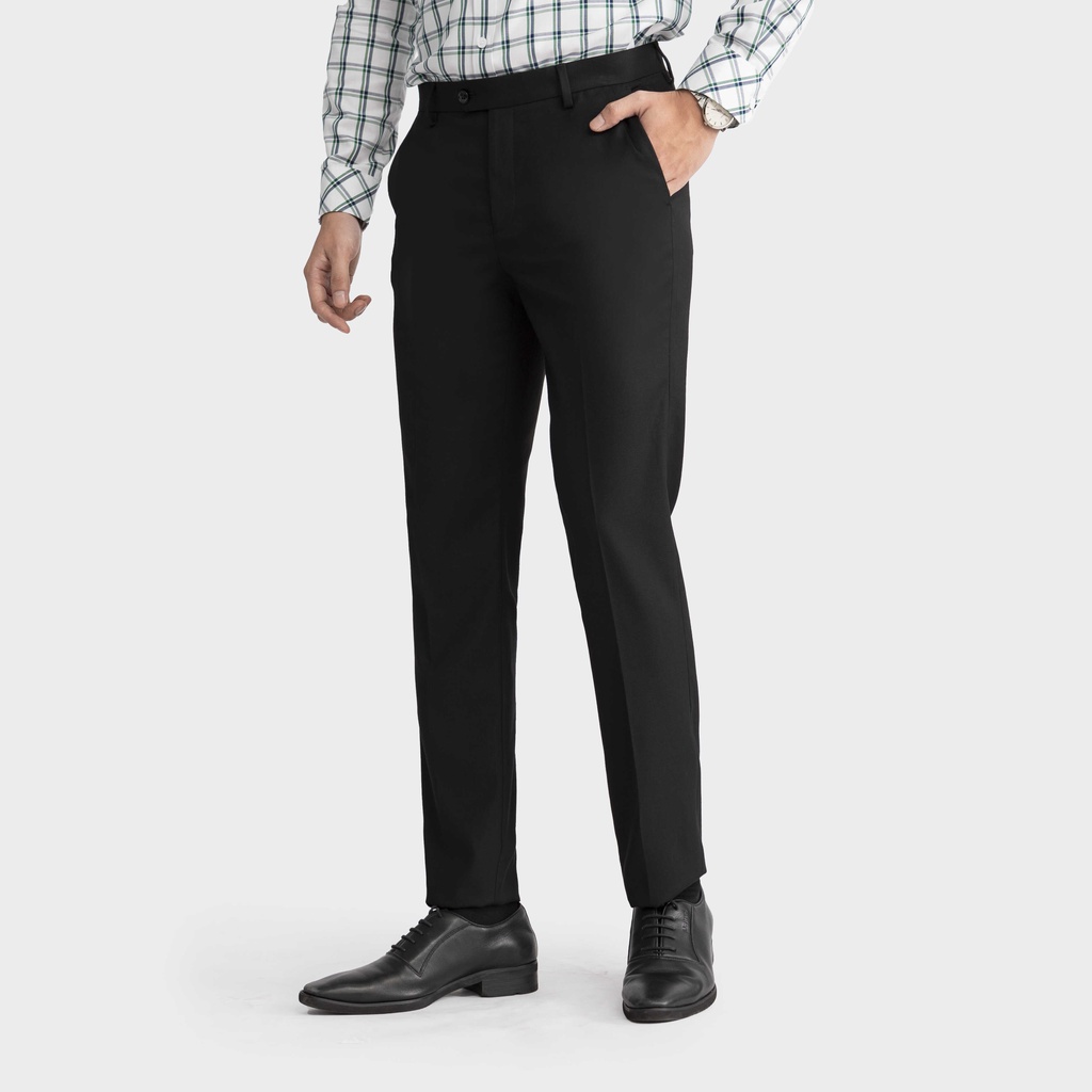 Quần âu nam ARISTINO màu đen phom Slim fit trẻ trung, chất liệu mềm mại, thoáng khí  - ATR04102