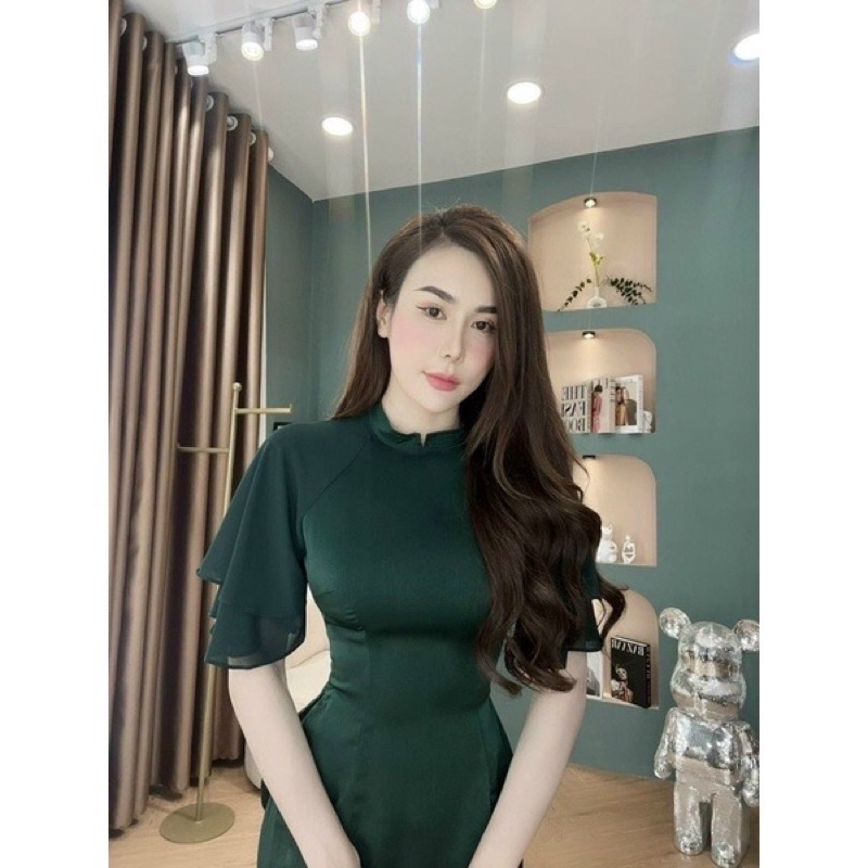 Bộ lam lai bầu xẻ tay tầng ống suông
