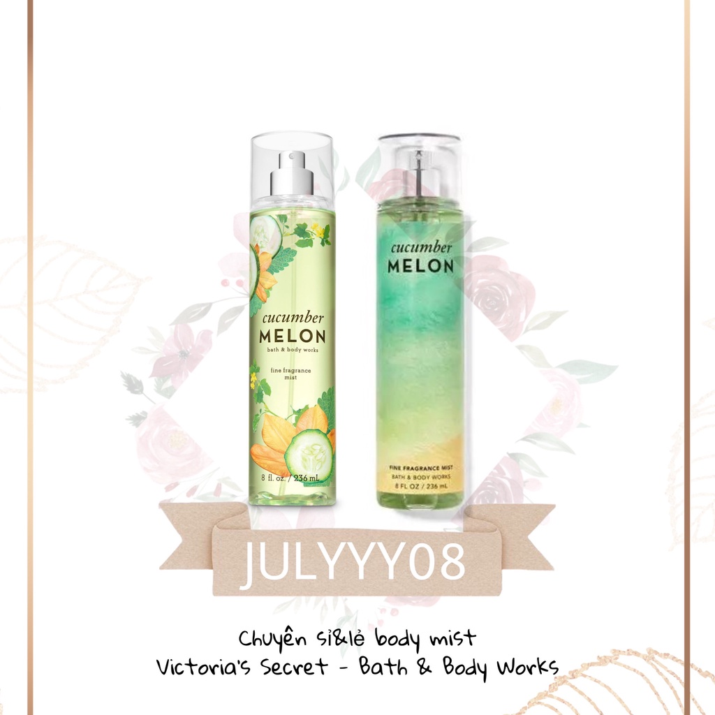 Xịt Thơm Toàn Thân Cucumber Melon Body Mist 30ml/50ml/100ml +jɥȽÿ08+