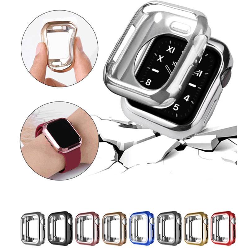 Ốp lưng cho Apple Watch Series 8 7 6 5 4 SE SE2 Vỏ bảo vệ màn hình siêu mỏng toàn diện iwatch 45mm 4