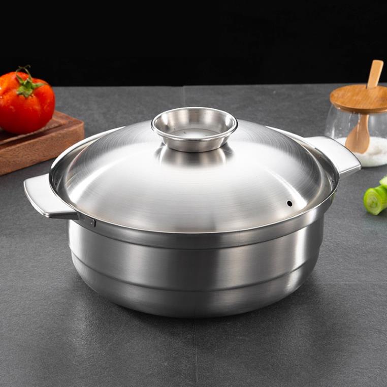 Nồi lẩu inox 3 lớp size 28-32cm OEM ZK016