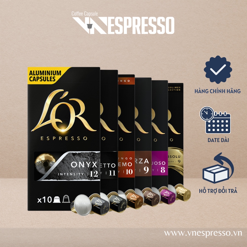 Viên nén cà phê Nespresso compatible OR Classic Intenso - Hộp 10 coffee capsules