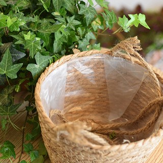 Giỏ đan treo cây hoa giả - Jassi Decor