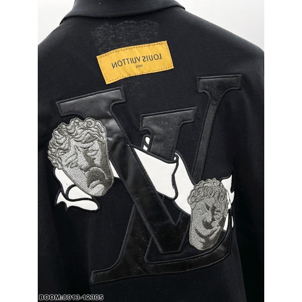 Áo polo nam nữ hoạ tiết thêu da, 2 màu đen trắng, full size S - XL, ảnh thật, áo phông nam đẹp