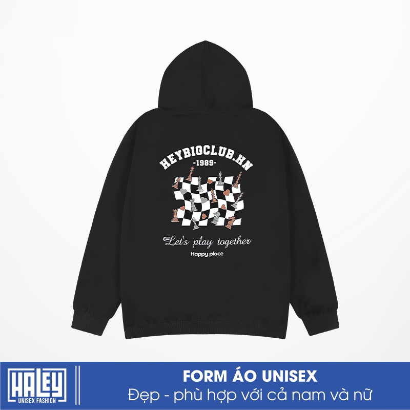 Áo Hoodie Nam Nữ Unisex HD80 HEYBIGCLUB có mũ HALEY Chất Nỉ Bông Dày Dặn Ấm Áp Streestyle Basic
