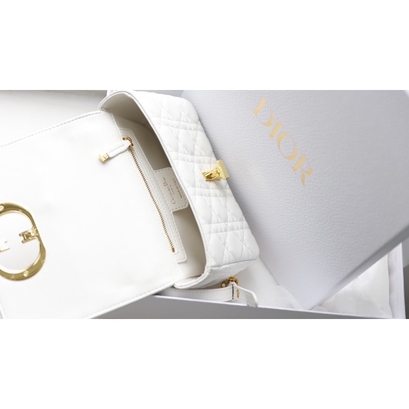 Túi Xách Dior Caro Bag Small Trắng Đen Be Xanh Size 20  -  By Anh Dinh Phuong