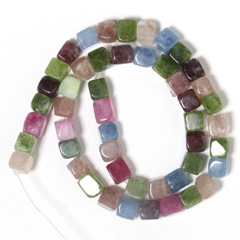 Chuỗi Hạt Đá Tự Nhiên Hình Vuông Dùng Làm Đồ Trang Sức