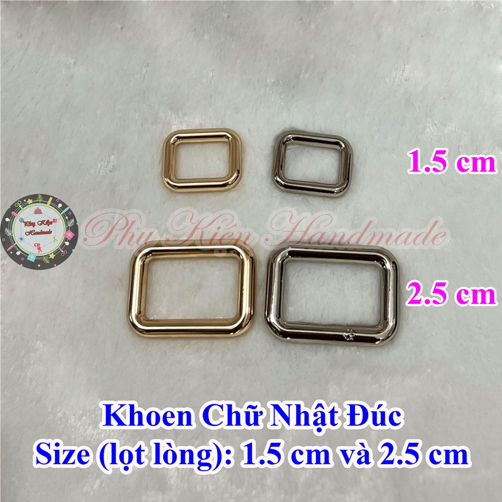 Khoen Chữ Nhật Đúc 1.5cm và 2.5cm lọt lòng