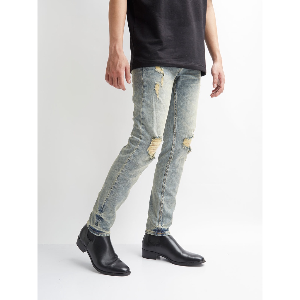 Quần Jeans The Denimaniac dáng ôm sát màu Dust Blue - 819X Slim Fit
