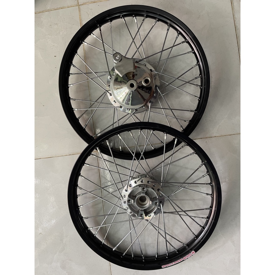 CĐN trước đĩa sau đùm crom dành cho wave 100 và dream và wave s