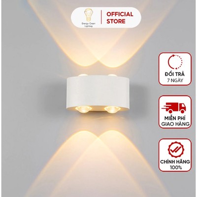 Đèn trang trí Energy Green Lighting hắt tường 2 đầu 4w Led thân nhôm chống nước TN187