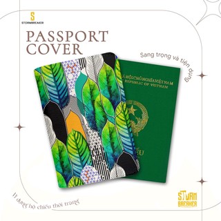 Ví đựng Hộ Chiếu/Passport Du Lịch Nam - Nữ ( in tên cá nhân ) Tropical Leaf - LT008 STORMBREAKER