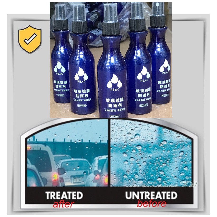 Chai xịt nano chống bám nước mưa cho kính xe hơi – Bình xịt nano chống bám hơi nước, sương mờ khi đeo kính