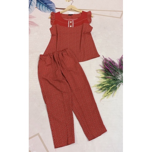 Đồ bộ nữ⚡️FREESHIP⚡️ quần 9 tấc vải mango cao cấp mềm, mịn, mặc mát hợp thời trang .
