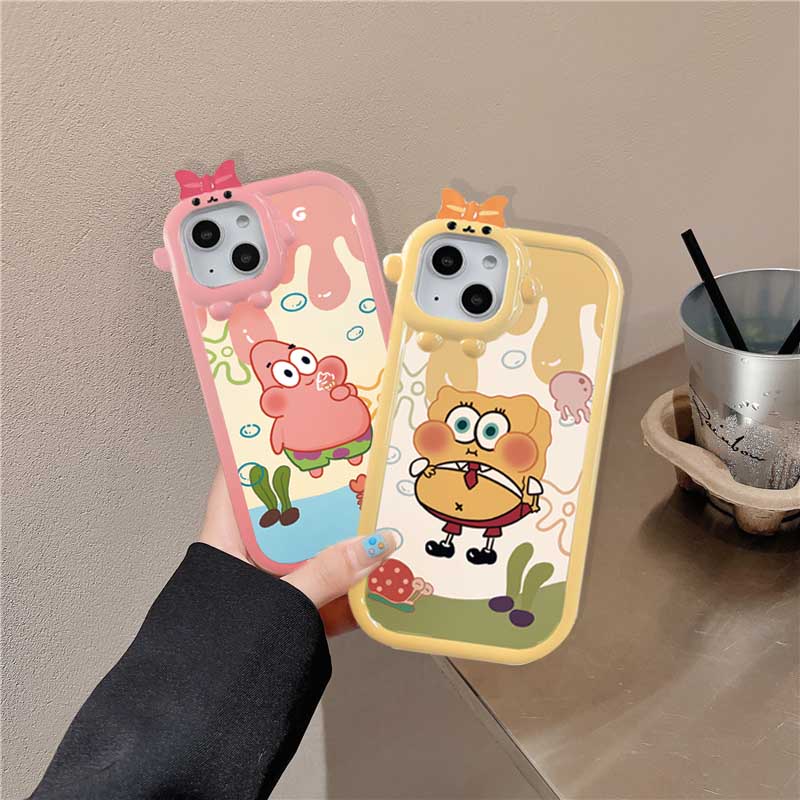 Ốp Điện Thoại Họa Tiết SpongeBob Cho IPhone 14 Pro Max IPhone13 Pro Max IPhone11 IPhone12 IPhoneXR XS 6 6S 7 8 Plus SE 2020