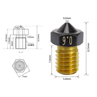 Đầu Phun E3D V6 PTFE