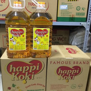 Dầu  Ăn Cao Cấp Happi Koki can 5 lit