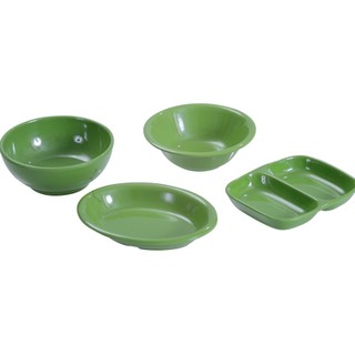 Chén đựng nước chấm,gia vị nhựa Melamine màu xanh lá