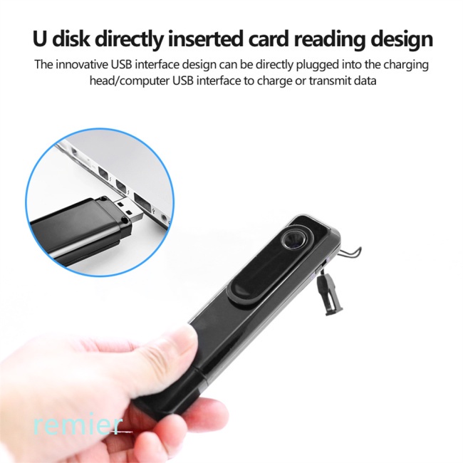 Camera Giám Sát Mini 1080p Dv Có Kẹp Sau Lưng # 008