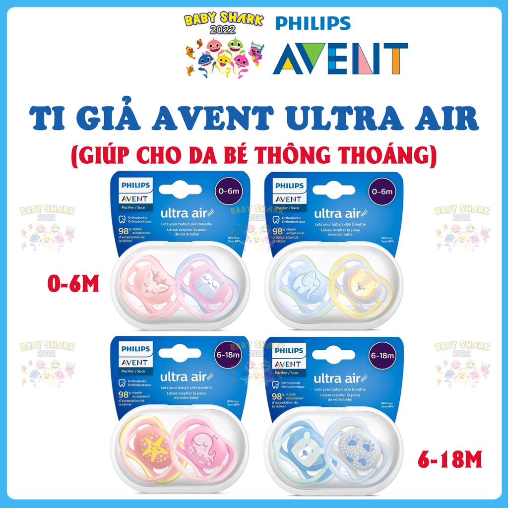 Ti giả Avent Philip Ultra Air thoáng khí cho bé