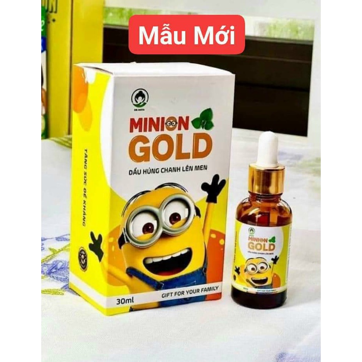 Combo dầu húng chanh Minion Plus 30ml bản mới + Sáp ấm Minion 20gram tăng đề kháng cho bé