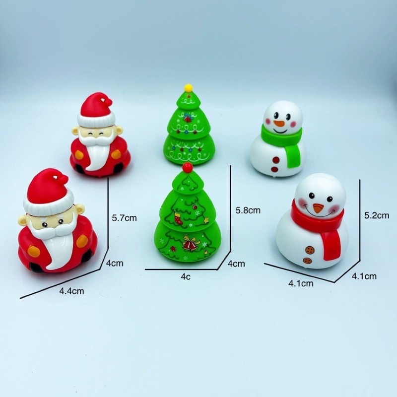 Đồ chơi trẻ em hình ông già noel, người tuyết, cây thông vặn dây cót chạy đà quà tặng Giáng sinh cho bé