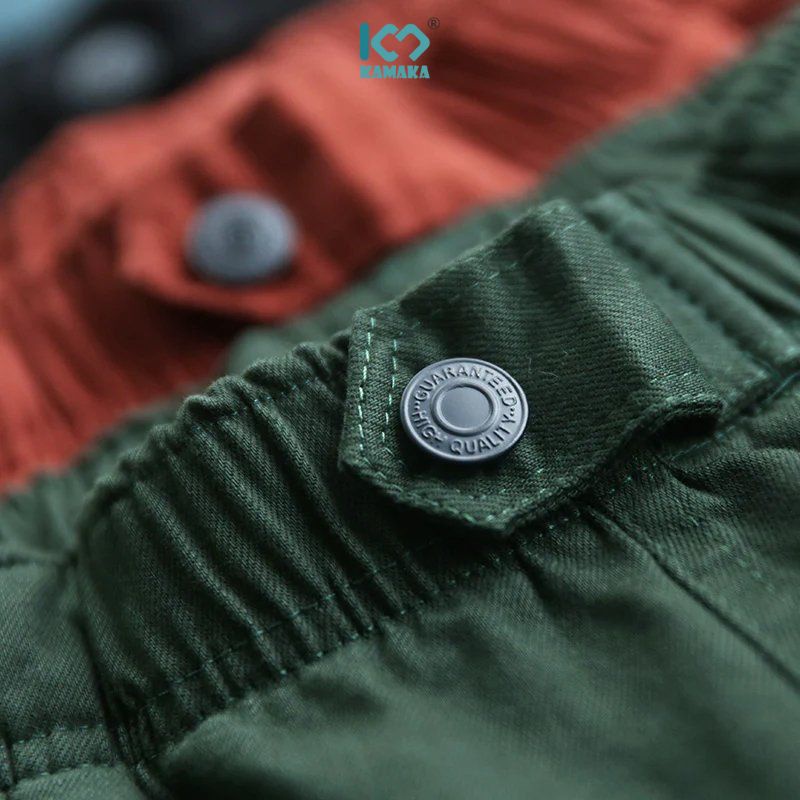 Quần baggy nữ KAMAKAhai túi chéo có khuy cài NU453