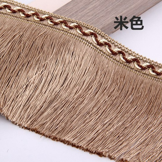 Dải Dây Tua Rua Phối Ren Rộng 13cm Dài 14 Yards Dùng Trang Trí Rèm Cửa / Làm Đồ Thủ Công