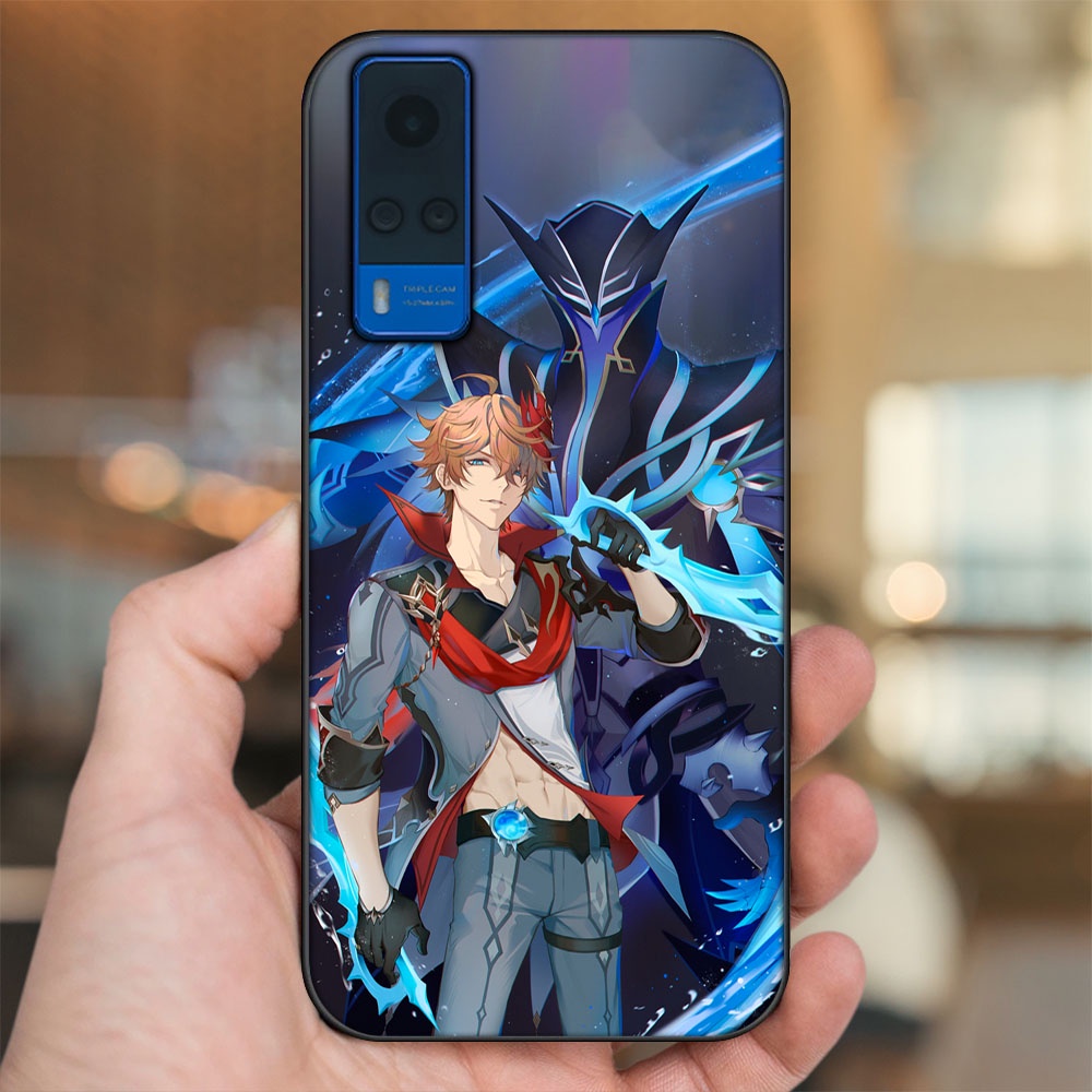 Ốp lưng Vivo Y51 2020, Y53s viền đen in hình Tartaglia Childe Genshin Impact