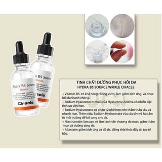 Tinh chất Serum dưỡng ẩm phục hồi da Ciracle Hydra B5 Source 30ml