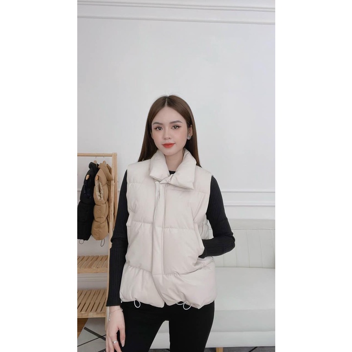 Áo Phao Gile Nữ DÀY DẶN loại 1 Hot Trend 2022 Quảng Châu, Áo khoác phao gile Nữ Sát Nách Dáng Rộng 3 Màu