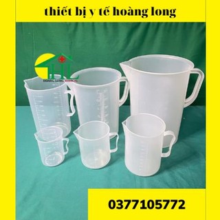 Ca đong nhựa cao cấp có vạch chia định lượng, các cỡ 250ml, 500ml, 1000ml, 2000ml, 3000ml, 5000ml