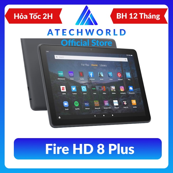 Máy Tính Bảng Kindle Fire HD 8 Plus 32Gb Ram Thế Hệ 10th Màn hình 8" Inch - Hàng Chính Hãng - Có Xuất VAT