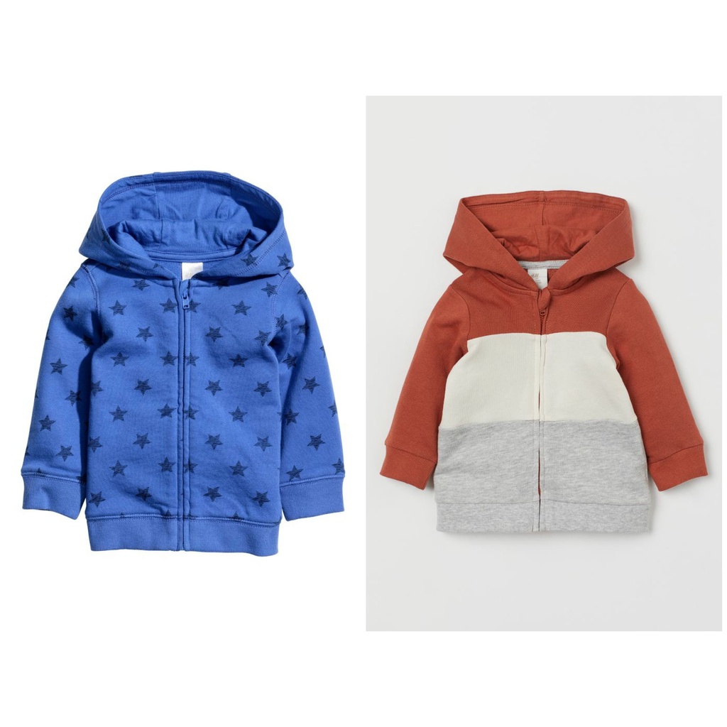 Áo khoác hoodie có mũ báo HM H&M sz 6m-4y_hàng chính hãng Mỹ