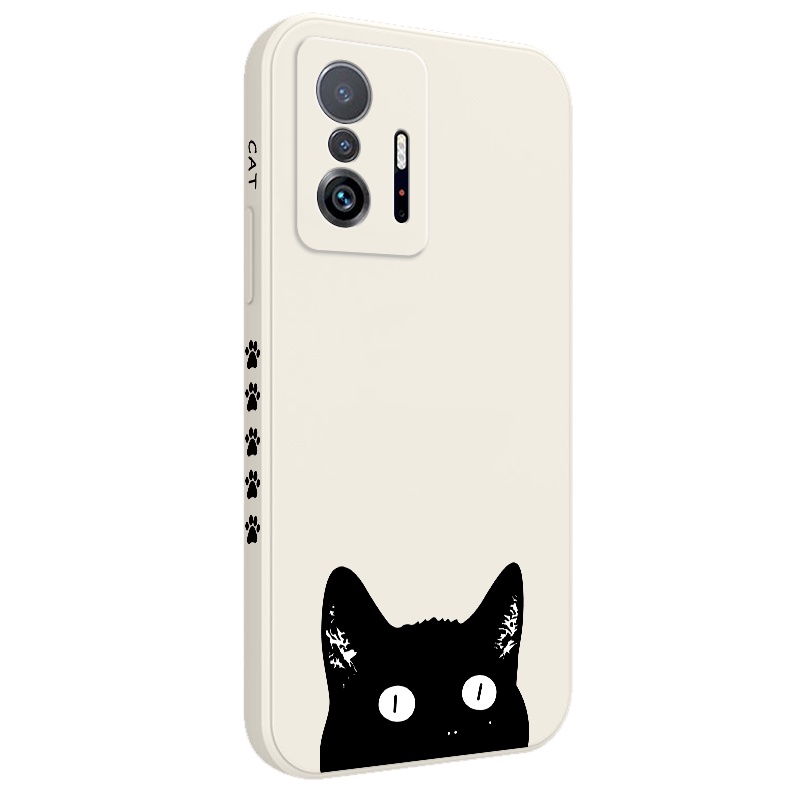 Đen Ốp Điện Thoại Hình Mèo Dễ Thương Cho xiaomi mi 13t 12t 11t 10t pro lite mi 9t pro