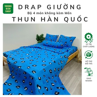 Drap giuờng thun lạnh Hàn Quốc, Bộ 4 món hoặc Drap lẻ không vỏ gối 017