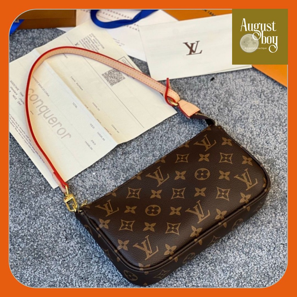 Túi nữ đeo vai cặp nách hot trend L - V POCHETTE Monogram Super FULLBOX đi chơi dự tiệc làm quà tặng